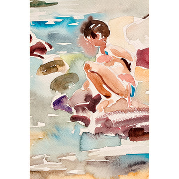 Girl by the river